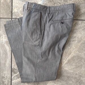Hugo Boss Gray Dress Pants Classic Straight-Leg